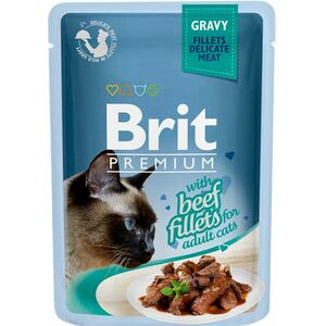 BRIT Premium Cat Fillets in Gravy with Beef 85 g obraz