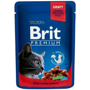 BRIT Premium Cat kapsička Beef Stew & Peas 100 g obraz
