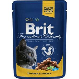 BRIT Premium Cat Kapsička - Kuře&Krůta 100 g obraz
