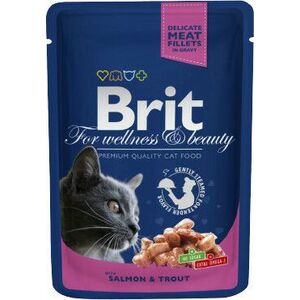 BRIT Premium Cat Kapsička - Losos&Pstruh 100 g obraz