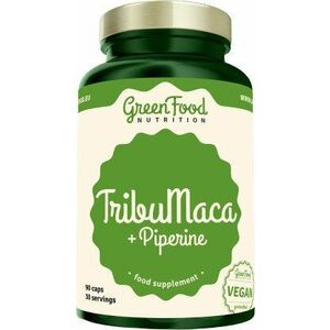 GREENFOOD NUTRITION TribuMaca + Piperine 90 kapslí obraz