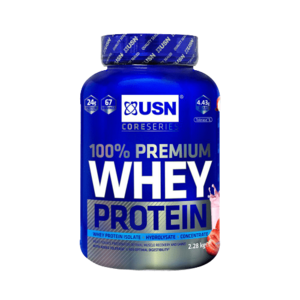 USN 100% Whey Protein Premium jahoda se smetanou 2280 g obraz