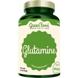 GREENFOOD NUTRITION Glutamin 120 kapslí obraz