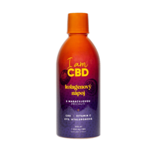 I AM CBD Kolagenový nápoj s CBD, vitamínem C a kys. hyaluronovou s maracujovou příchutí 500 ml obraz