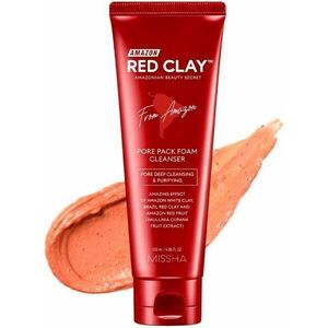 MISSHA Amazon Red Clay Pore Pack Foam Cleanser čisticí pěna s jílem 120 ml obraz