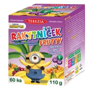 TEREZIA Rakytníček frutty Mimoni želat.+Zn+Se+Vit.E 60 ks obraz