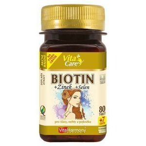 VITAHARMONY Biotin 300 µg + Selen + Zinek 87 tablet obraz