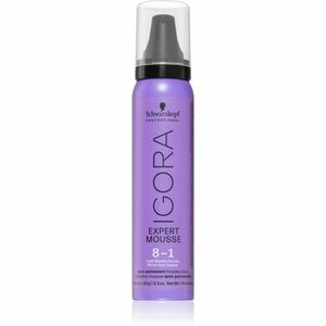 Schwarzkopf Professional IGORA Expert Mousse barvicí pěna na vlasy odstín 8-1 Light Blonde Cendré 100 ml obraz