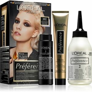 L’Oréal Paris Préférence barva na vlasy odstín 102 Extremely Light Iridescent Blond 1 ks obraz