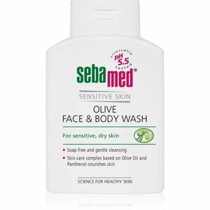 Sebamed Wash jemná mycí emulze na tělo a obličej s olivovým olejem 200 ml obraz