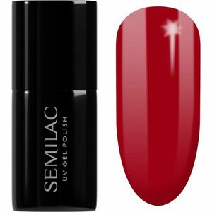 Semilac UV Hybrid Hottie gelový lak na nehty odstín 027 Intense Red 7 ml obraz