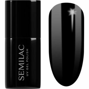 Semilac UV Hybrid Black & White gelový lak na nehty odstín 031 Black Diamond 7 ml obraz