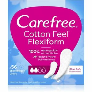 Carefree Cotton Flexiform slipové vložky bez parfemace 56 ks obraz