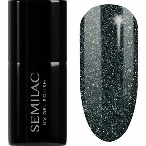 Semilac UV Hybrid Black & White gelový lak na nehty odstín 096 Starlight Night 7 ml obraz