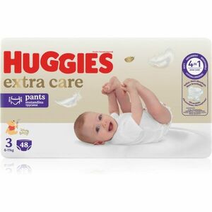 Huggies Extra Care Pants Size 3 jednorázové plenkové kalhotky 6 - 11 kg 48 ks obraz