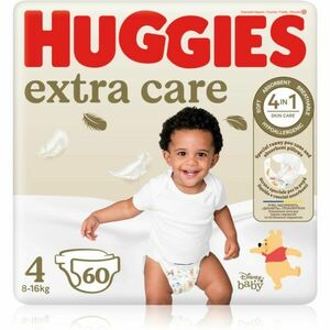 Huggies Extra Care Size 4 jednorázové pleny 8-16 kg 60 ks obraz