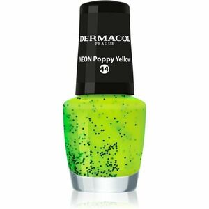 Dermacol Neon neonový lak na nehty odstín 44 Poppy Yellow 5 ml obraz