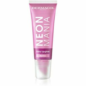 Dermacol Neon Mania lesk na rty v tubě odstín Berries 10 ml obraz