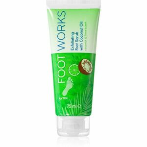 Avon Foot Works Coconut Oil peeling na nohy 75 ml obraz