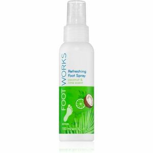 Avon Foot Works Coconut Oil sprej na nohy s osvěžujícím účinkem 100 ml obraz