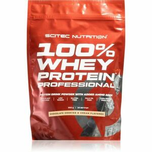 Scitec Nutrition 100% Whey Protein Professional syrovátkový protein s trávícími enzymy příchuť Chocolate Cookie Cream 500 g obraz