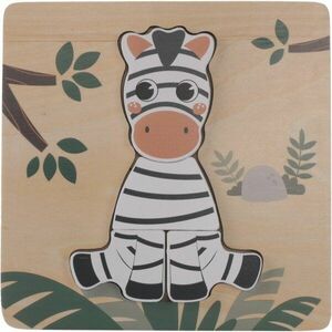 Zopa Wooden Puzzle Small puzzle ze dřeva Zebra 1 ks obraz