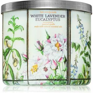 Bath & Body Works White Lavender Eucalyptus vonná svíčka 411 g obraz