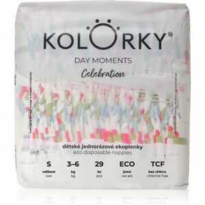 Kolorky DAY Moments Celebration jednorázové EKO pleny Size S 3-6 kg 29 ks obraz