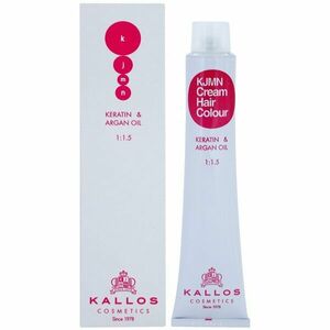 Kallos KJMN Cream Hair Colour Keratin & Argan Oil barva na vlasy s keratinem a arganovým olejem odstín 12.81 Special Ultra Blonde 100 ml obraz