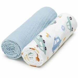 T-TOMI BIO Muslin Diapers látkové pleny Traffic 65x65 cm 2 ks obraz