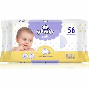 Bella Baby Happy Panda Soft vlhčené čisticí ubrousky pro děti 56 ks obraz