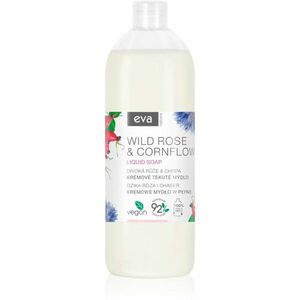 Eva Natura Wild rose & Cornflower krémové tekuté mýdlo na ruce náhradní náplň 1000 ml obraz