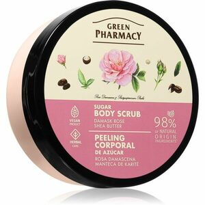 Green Pharmacy Damask Rose & Shea Butter Body Scrub cukrový tělový peeling 200 ml obraz