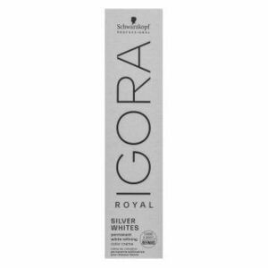 Schwarzkopf Professional Igora Royal SilverWhite Permanent White Refining Color Creme profesionální permanentní barva na vlasy pro platinově blond a š obraz