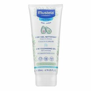 Mustela Bébé 2-In-1 Hair & Body Shampoo šampon a sprchový gel 2v1 pro děti 200 ml obraz