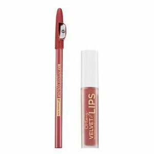 Eveline OH! My Velvet Lips Matt Lip Kit sada na rty pro matný efekt 13 Brownie Biscotti 4, 5 ml obraz