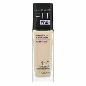 Maybelline Fit Me! Luminous + Smooth Foundation tekutý make-up pro sjednocenou a rozjasněnou pleť 110 Porcelain 30 ml obraz