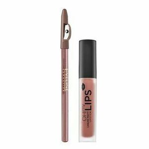 Eveline OH! My Velvet Lips Matt Lip Kit sada na rty pro matný efekt 02 Milky Chocolate 4, 5 ml obraz