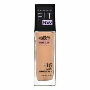 Maybelline Fit Me Luminous + Smooth SPF 18 Foundation 115 Ivory tekutý make-up pro sjednocenou a rozjasněnou pleť 30 ml obraz