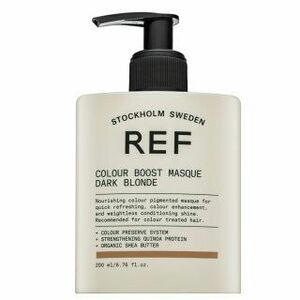 REF Colour Boost Masque vyživující maska s barevnými pigmenty pro oživení barvy Dark Blonde 200 ml obraz