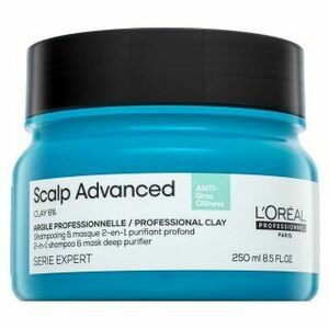 L´Oréal Professionnel Scalp Advanced Anti-Oiliness Professional Clay 2-in-1 Shampoo & Mask Deep Purifier šampon + maska pro mastné vlasy 250 ml obraz