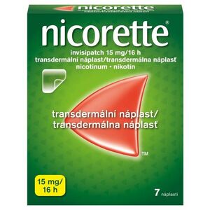 Nicorette Invisipatch 15 mg/16 h transdermální náplast 7 ks obraz