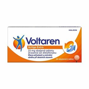 Voltaren ActiGo Extra 25 mg 20 tablet obraz