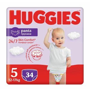 Huggies Pants Jumbo vel. 5 12-17 kg plenkové kalhotky 34 ks obraz