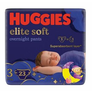 Huggies Elite Soft Pants night 3 6–11 kg 23 ks obraz