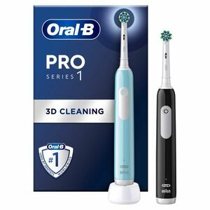 Oral-B Pro Series 1 Duo elektrický zubní kartáček 2 ks Blue/Black obraz