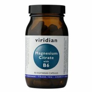 VIRIDIAN Nutrition Magnesium Citrate with B6 90 kapslí obraz