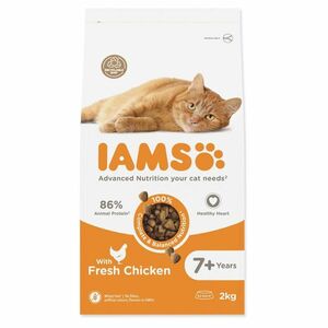 IAMS Cat Senior Chicken granule pro kočky 1 kus, Hmotnost balení (g): 2 kg obraz