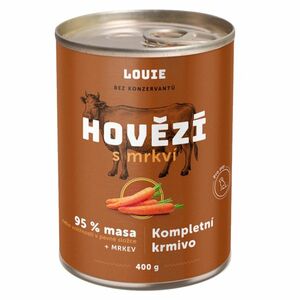 LOUIE Konzerva pro psy hovězí s mrkví 400 g obraz