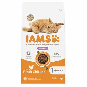 IAMS Cat Adult/Senior Hairball Chicken granule pro kočky 1 kus, Hmotnost balení (g): 2 kg obraz